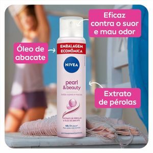 Desodorante Antitranspirante Aerossol Nivea Pearl & Beauty 200ml