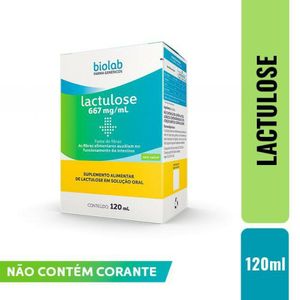 Lactulose 667mg/ml Biolab Solução Oral 120ml