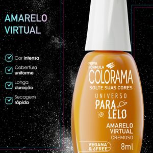 Esmalte Colorama Cremoso Universo Paralelo Amarelo Virtual 8ml