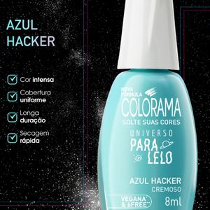Esmalte Colorama Cremoso Universo Paralelo Azul Hacker 8ml