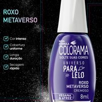 Esmalte Colorama Cremoso Universo Paralelo Roxo Metaverso 8ml