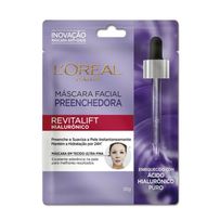 Máscara Facial Preenchedora L'Oréal Paris Revitalift Hialurônico 30G