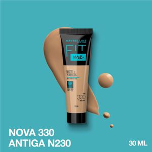 Base Líquida Maybelline NY Fit Me Matte FPS 22 Cor 330 30ml