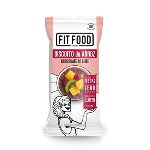 Biscoito de Arroz Fit Food Chocolate ao Leite 60g