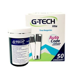Tiras Reagentes G-Tech Vita Auto Code 50 Unidades