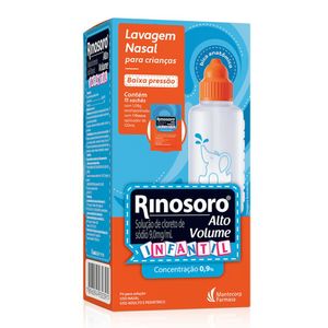 Rinosoro Alto Volume Infantil Baixa Pressão 15 Sachês com 1,08g + 1 Frasco aplicador de 120ml