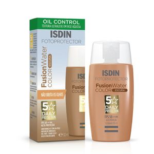 Protetor Solar Facial Isdin Fusion Water Color Escura Fps50 50ml