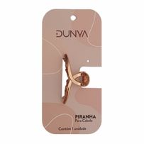Prendedor De Cabelo Dunya Metal Dourada Pequena 4,5cm 1024 - 1 Unidade