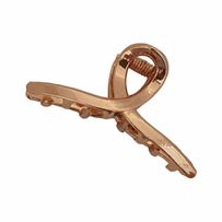 Prendedor De Cabelo Dunya Metal Dourada Pequena 4,5cm 1024 - 1 Unidade