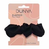 Elástico Para Cabelo Dunya Tecido Preto 1071 - 1 Unidade