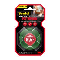 Fita Dupla-Face Scotch Fixa Forte Extrema 12mmx2m 1 Rolo