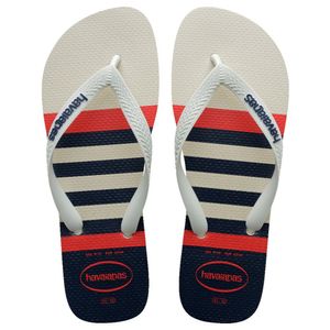 Sandálias Havaianas Top Nautical Branco/ Branco/ Marinho 37/38