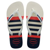 Sandálias Havaianas Top Nautical Branco/ Branco/ Marinho 39/40