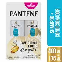 Kit Pantene Brilho Extremo Shampoo 400ml + Condicionador 175ml