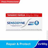 Creme Dental Sensodyne Repair & Protect Tamanho Família 2 Unidades De 100g Cada