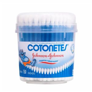 Hastes Flexíveis Johnson & Johnson Cotonetes Pote 150 Unidades