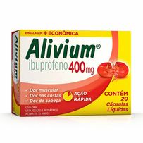 Alivium 400mg 20 Cápsulas Gel