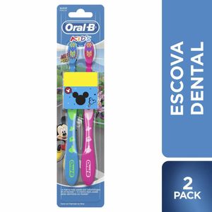 Escova Dental Infantil Oral-B Mickey 2 Unidades