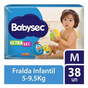 Fralda BabySec Galinha Pintadinha Ultra Sec Mega M 38 Unidades