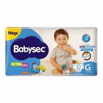 Fralda BabySec Galinha Pintadinha Ultra Sec Mega G 32 Unidades