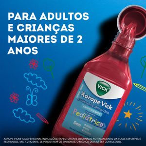 Xarope Pediátrico Vick 200mg/15ml Frasco 120ml + Copo Medidor