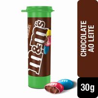 Confeito de Chocolate M&M's Ao Leite Tubo 30g