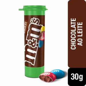 Confeito de Chocolate M&M's Ao Leite Tubo 30g