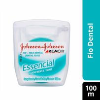 Fio Dental Johnsons Reach Essencial Sabor Menta 100 Metros