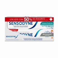 Kit Creme Dental Sensodyne Branqueador Extra Fresh 90g 1 unidade + Creme Dental Limpeza Profunda 90g 1 unidade