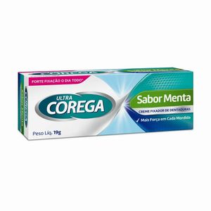 Creme Fixador De Dentadura Ultra Corega Menta 19g