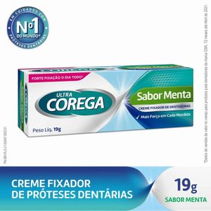 Creme Fixador De Dentadura Ultra Corega Menta 19g