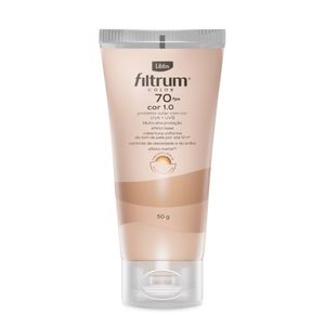 Protetor Solar Facial Libbs Filtrum Color FPS70 Cor 1.0 50g