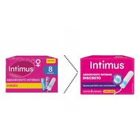 Absorvente Interno Intimus Discreto Médio 8 Unidades