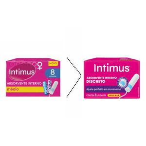 Absorvente Interno Intimus Discreto Médio 8 Unidades