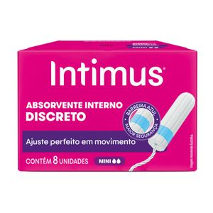 Absorvente Interno Intimus Discreto Mini 8 Unidades