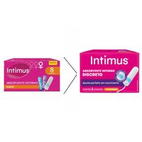 Absorvente Interno Intimus Discreto Super 8 Unidades