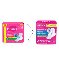 Absorvente Externo Intimus Tripla Proteção Seca com Abas 32 unidades