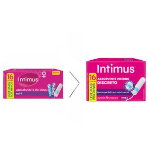 Absorvente Interno Intimus Discreto Mini 16 unidades