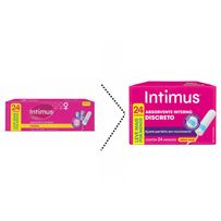 Absorvente Interno Intimus Discreto Médio 24 Unidades
