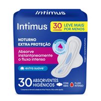 Absorvente Externo Intimus Noturno Suave com Abas 30 Unidades