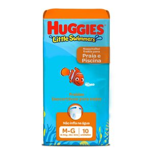 Fralda Huggies Little Swimmers Tamanho M/G 10 Unidades