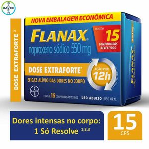 Flanax 550mg Bayer Dose Extraforte 15 Comprimidos