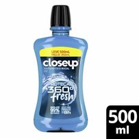 Enxaguante Bucal Closeup Ice Proteção 360 Fresh Com Álcool 500ml