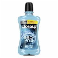 Enxaguante Bucal Closeup Ice Proteção 360 Fresh Zero Álcool 500ml