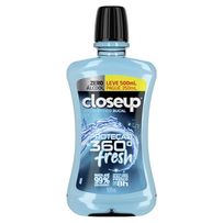Enxaguante Bucal Closeup Ice Proteção 360 Fresh Zero Álcool 500ml