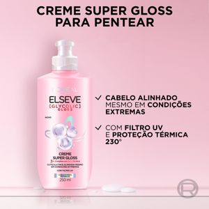 Creme Super Gloss L'Oréal Paris Elseve Glycolic Gloss 250ml