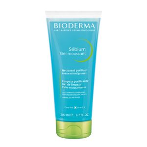 Gel De Limpeza Bioderma Sébium Gel Moussant Antioleosidade De Alta Tolerância 200ml