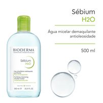 Água Micelar Bioderma Sébium H2o Dermatológica Para Pele Oleosa  500ml