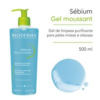 Gel De Limpeza Bioderma Sébium Gel Moussant Antioleosidade De Alta Tolerância 500ml