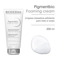 Esfoliante Pigmentbio Bioderma Foaming Limpeza Clareadora Diária Para Rosto E Corpo 200ml